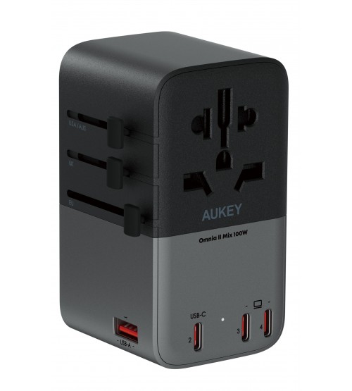 FAST MOVING TRAVEL ADAPTER AUKEY PA-TA09A 100W